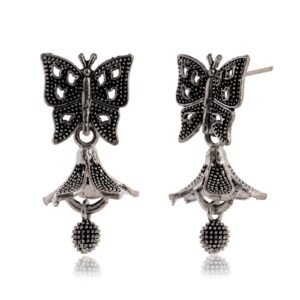 Women's Indian Bollywood Stylish AZ838-OXidised Jhumki Traditional Ethnic Earrings for Women - Unique Design