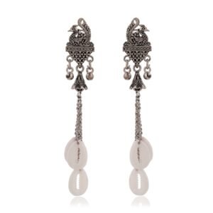 Women's Indo Western Teardrop Shaped Party Wear Ethnic Stud Earrings for Women -AZ838-OX-ER31